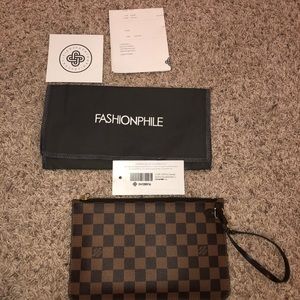 Neverfull Pochette MM // Damier Ebene